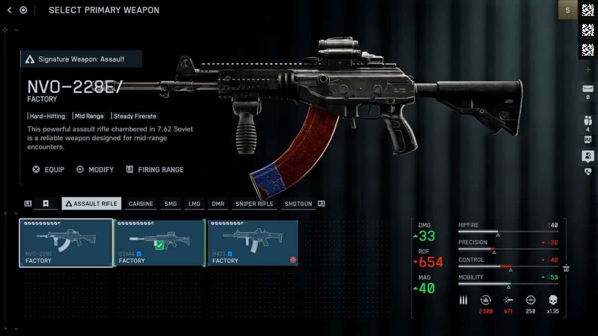 NVO-228E Assault Rifle